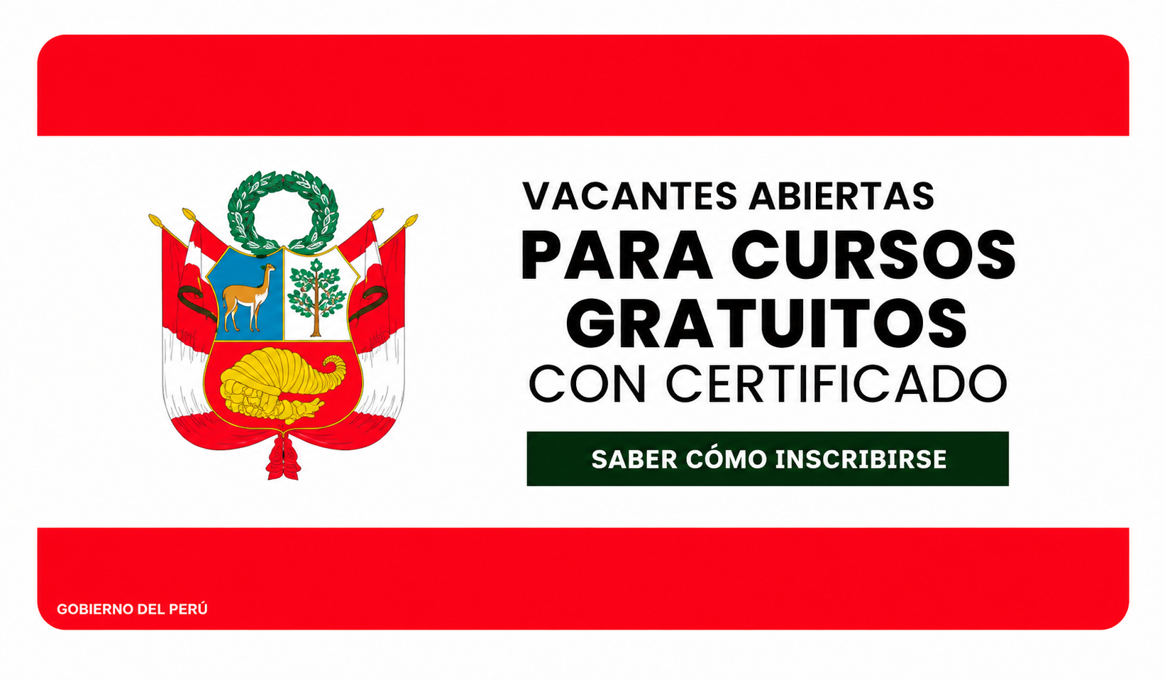 Vacantes abiertas en 2026 para cursos gratuitos con certificado